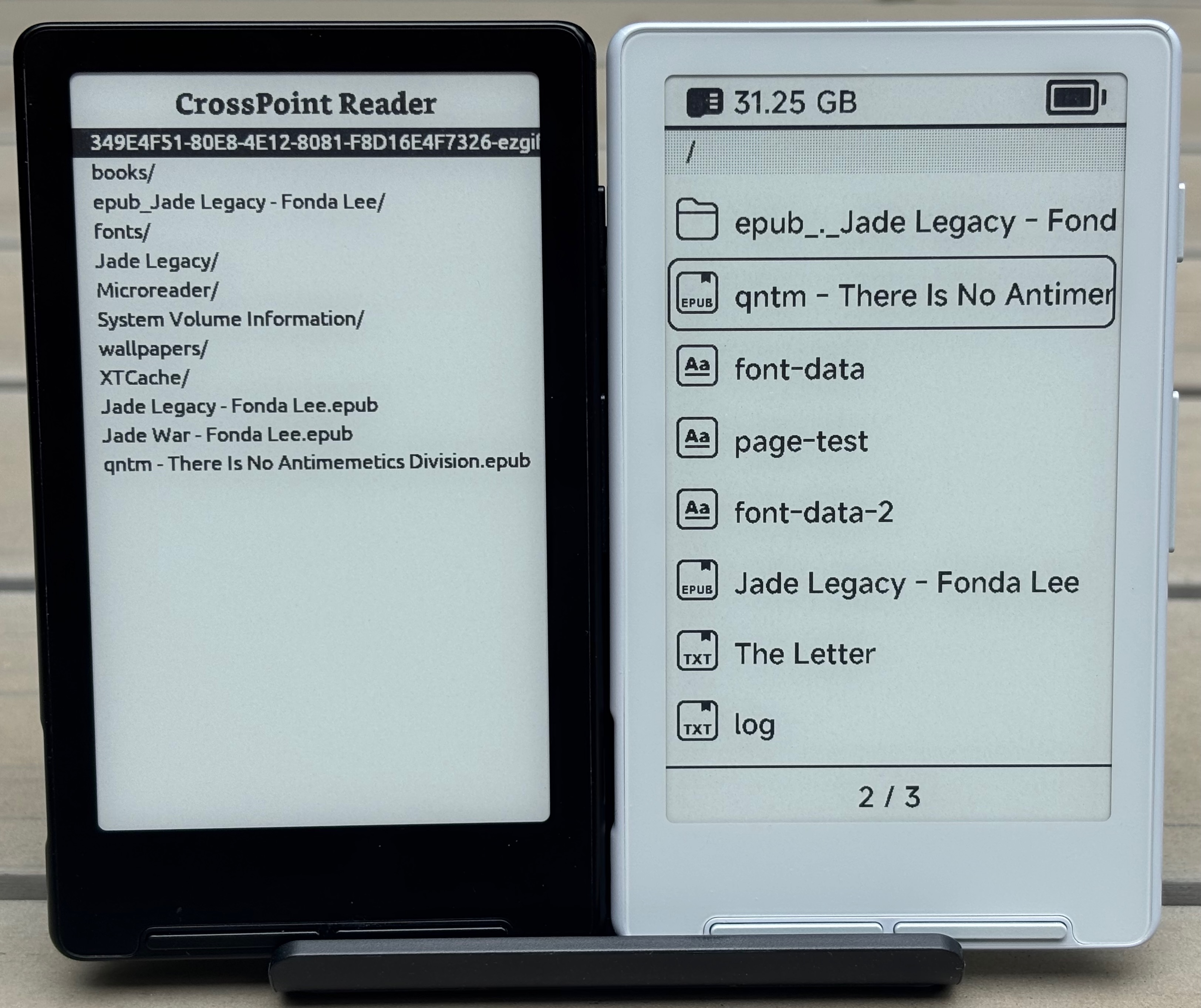 CrossNext Reader 菜单界面实拍